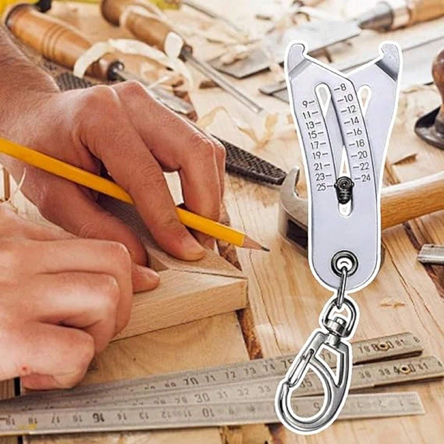 Portable Precise Thread Size Checker Keychain