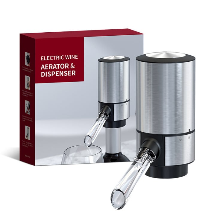 Instant Elegance: Electric Wine Aerator & Dispenser for Perfectly Poured Flavor