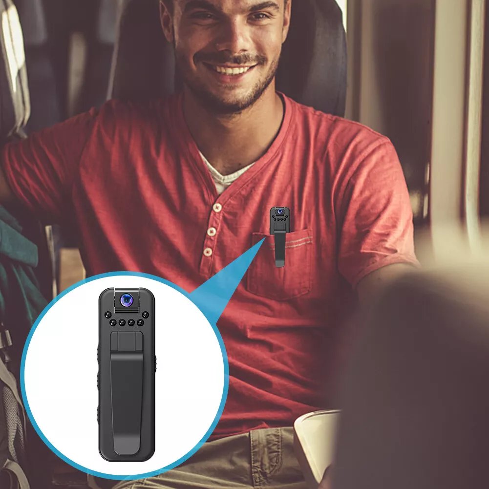 1080P HD Mini Camera with PIR Motion Detection | Portable Body Camera for Security, Travel, and Personal Use
