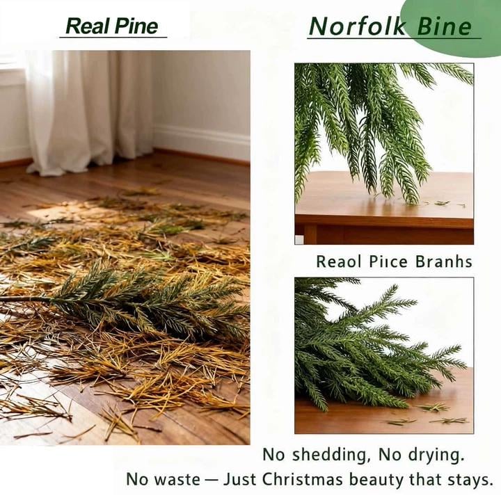 ✨18" Real Touch Norfolk Pine Branches