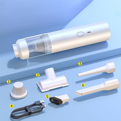 4-in-1 Multi-Function Car Vacuum Cleaner, Portable Air Pump, Wireless Vacuum & Mini Blower