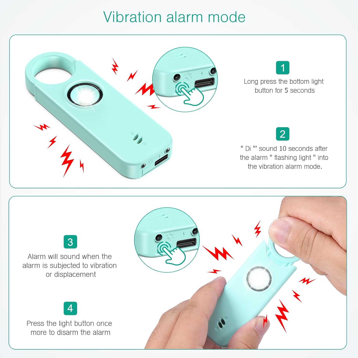 Personal Alarm - Dual Alarm Modes