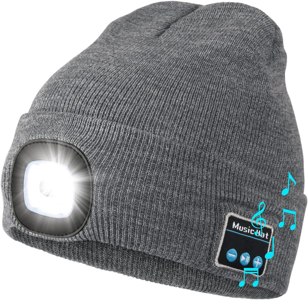 Unisex Bluetooth Beanie Hat with Light