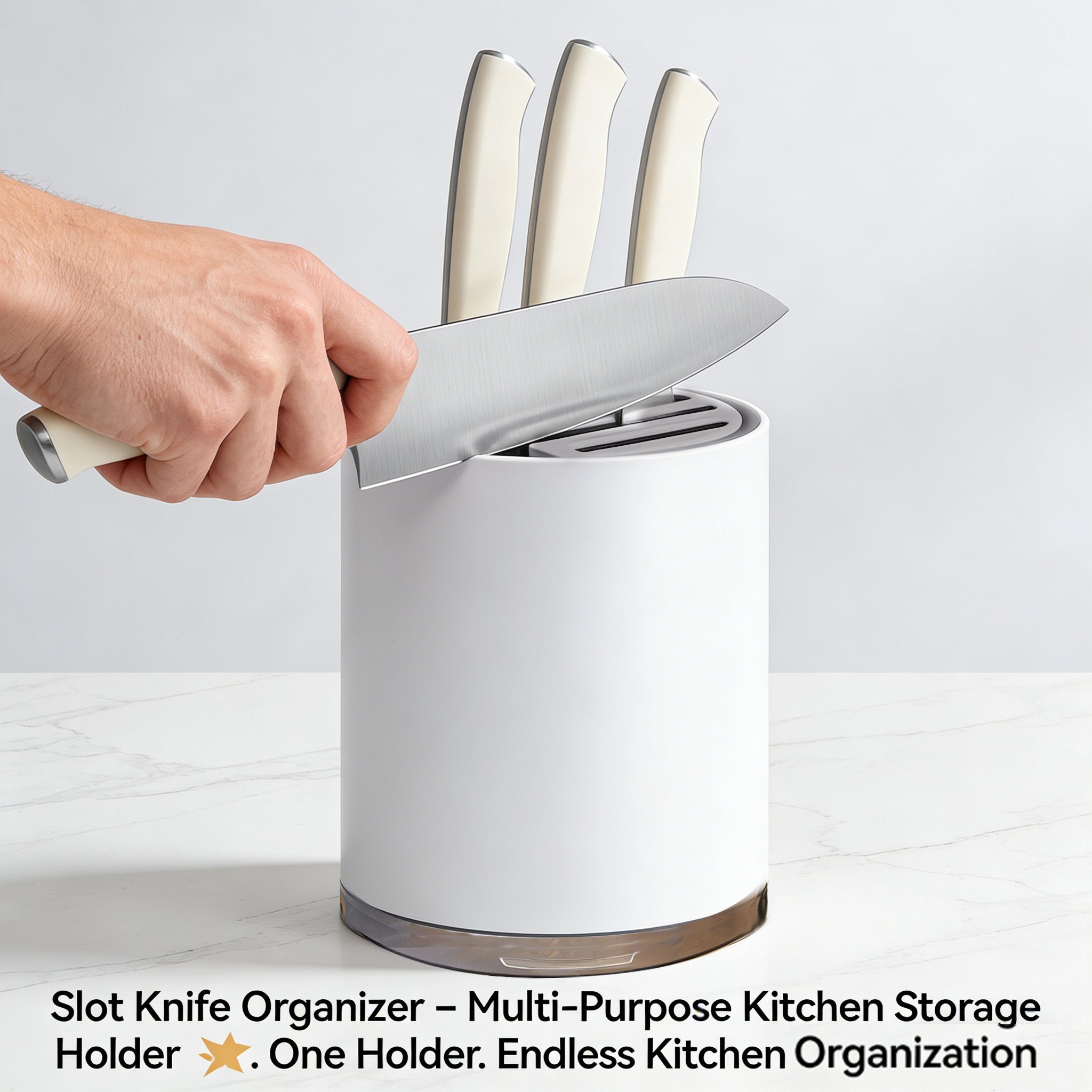 Slot Knife Organizer – Multi-Purpose Kitchen Storage Holder 🔪✨