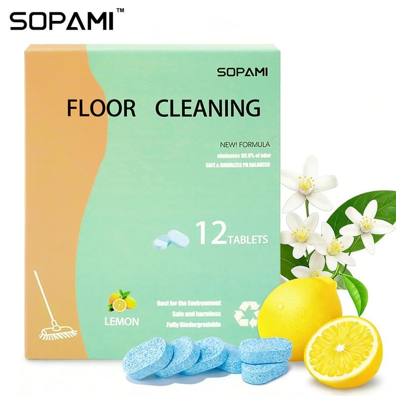 🎁Just $7 each🎁Floor Cleaning Tablets - Safe for Wood Tile Marble Quick Dry No Residue