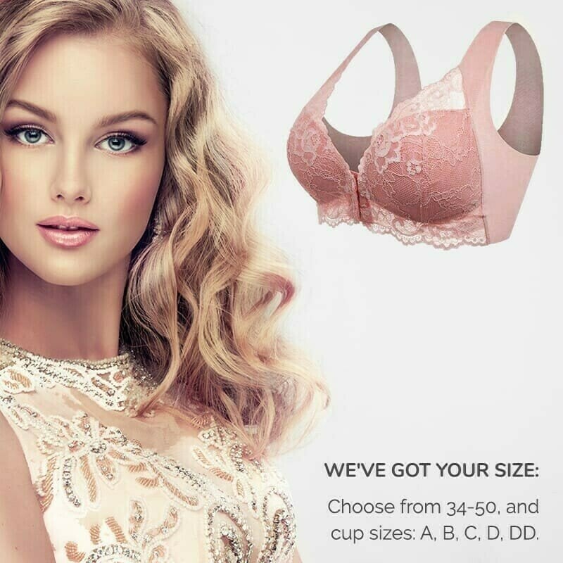 LAST DAY 49% OFF-Bra For Women Front Closure 5D Beauty Back Sports Comfy Bra