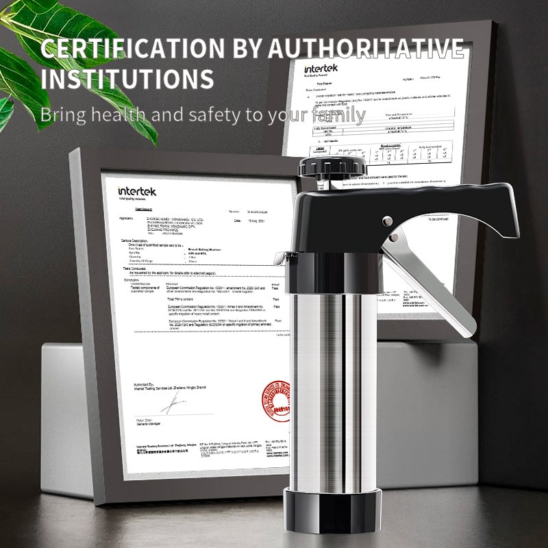 Stainless Steel Cookie Pres with 13 Discs & 8 Nozzles