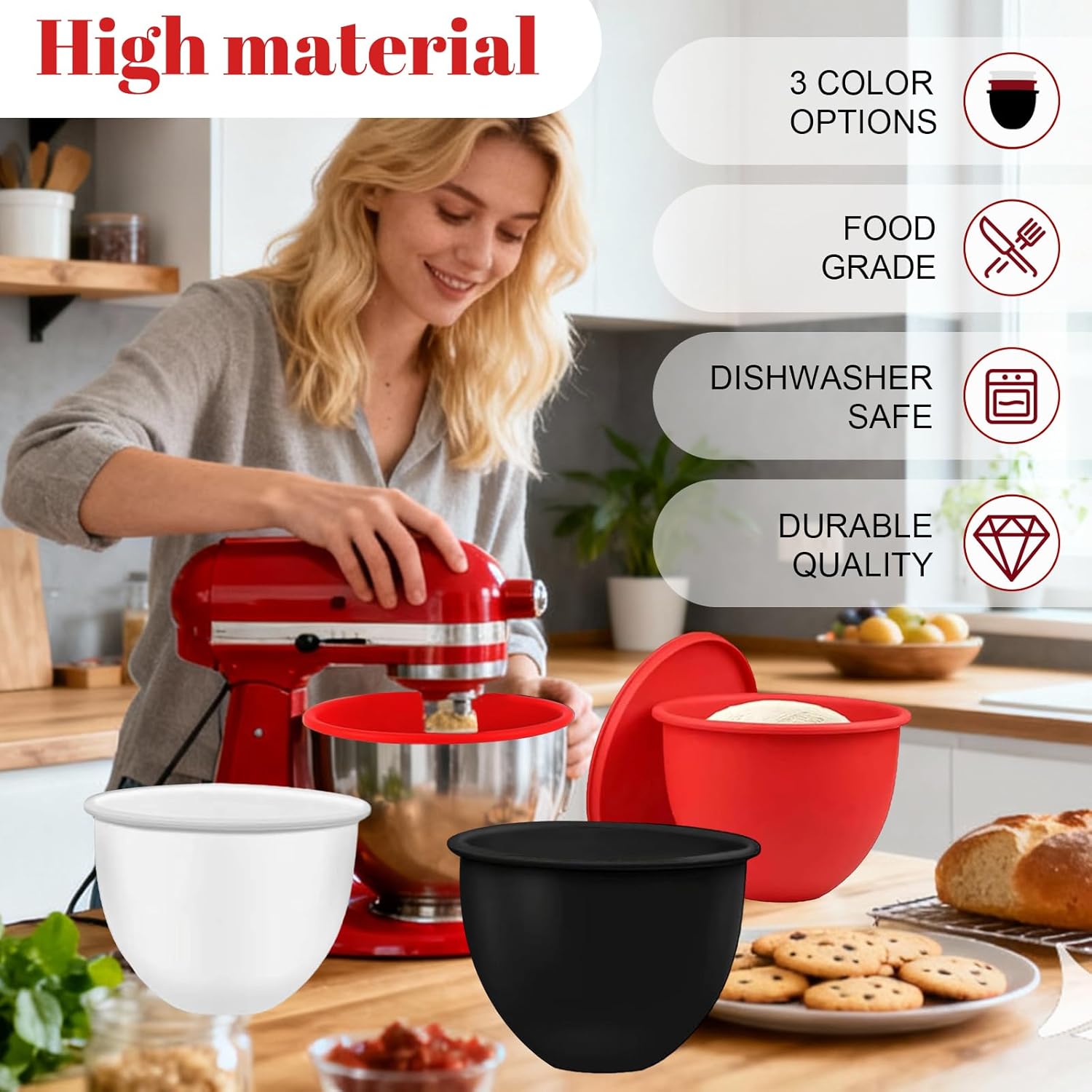 🥣 Silicone Bowl Liner for Stand Mixers