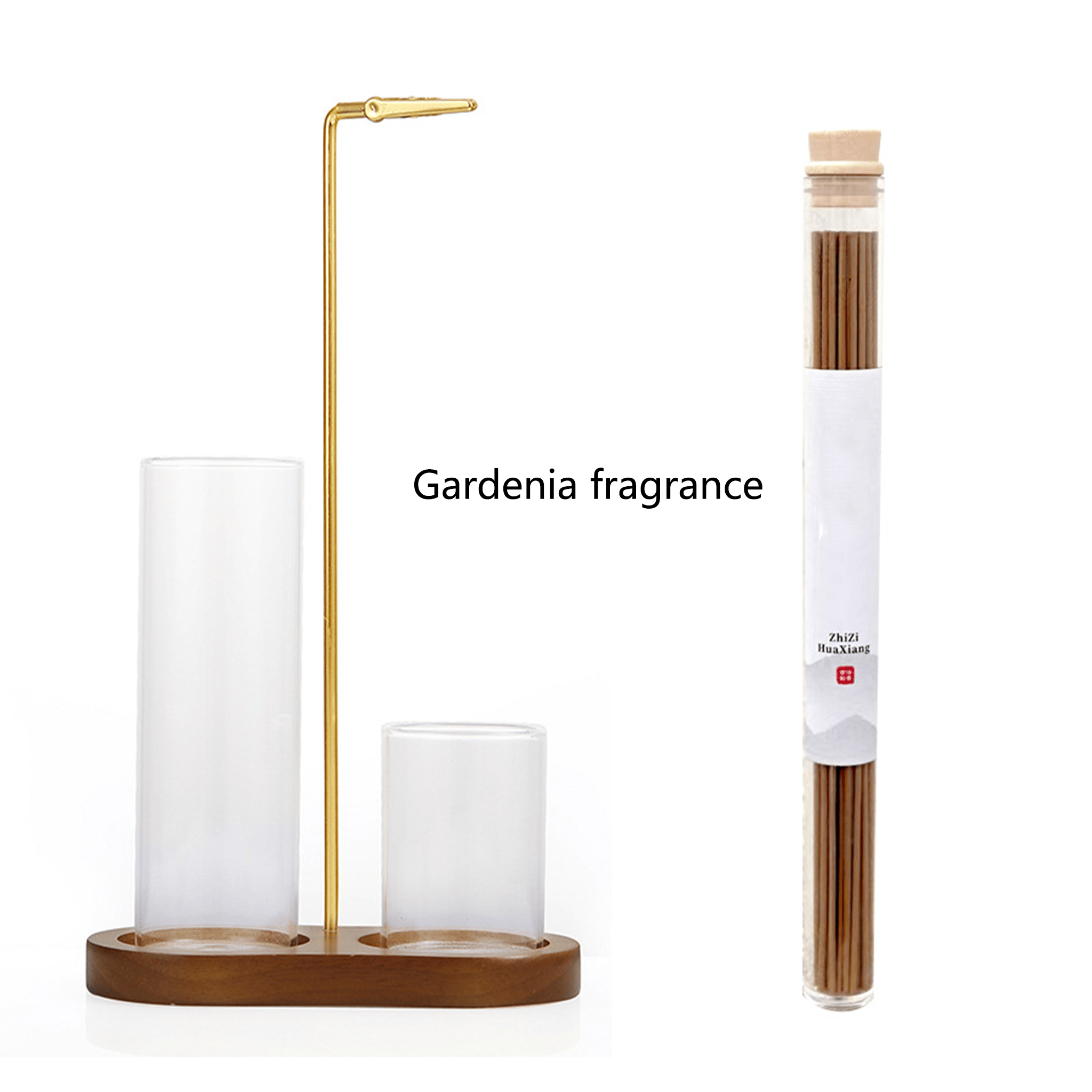 Wooden Base Incense Burner and Aromatic incense sticks🕯️