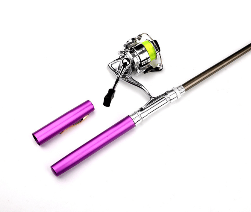 Portable Pen-Shaped Fishing Rod Combo Set with Telescopic Reel – Lightweight & Compact Fishing Gear