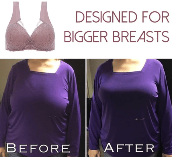 LAST DAY 49% OFF-Bra For Women Front Closure 5D Beauty Back Sports Comfy Bra