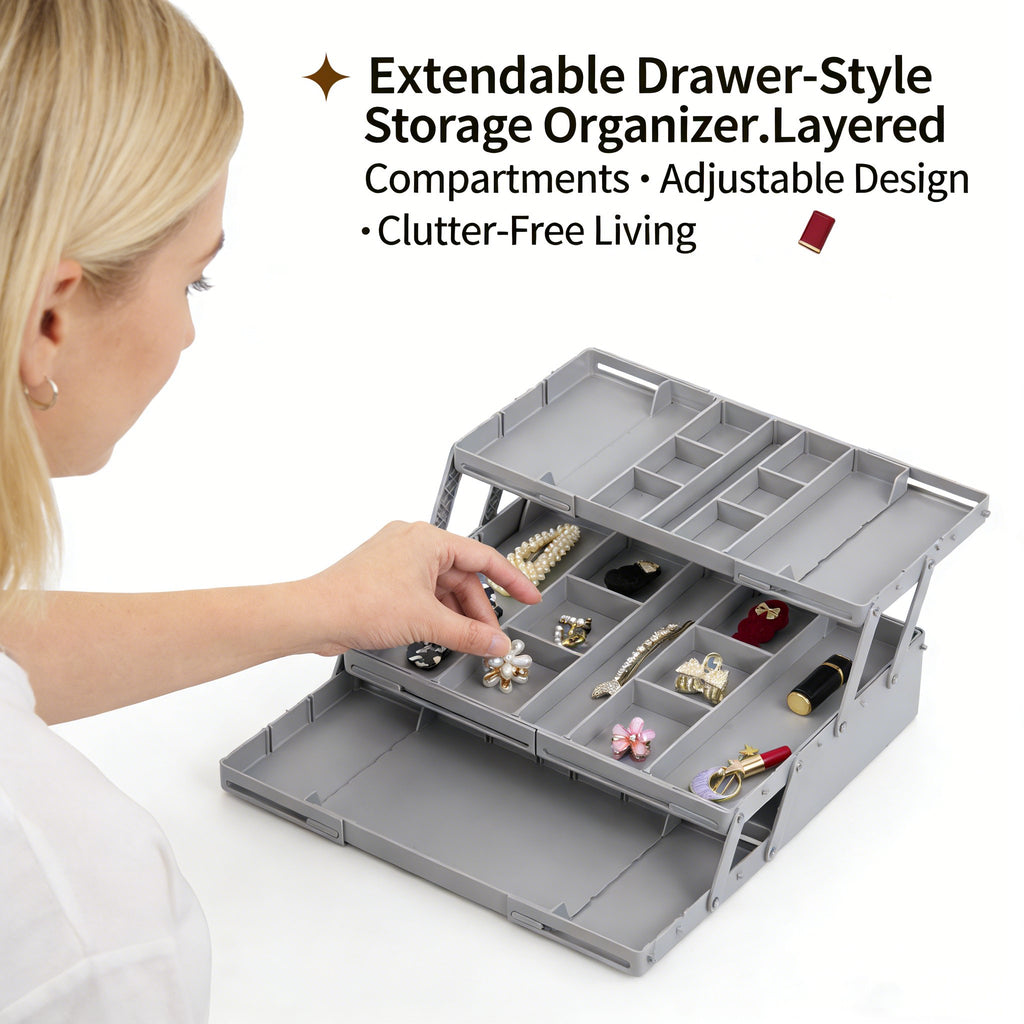 ✨ Extendable Drawer-Style Storage Organizer