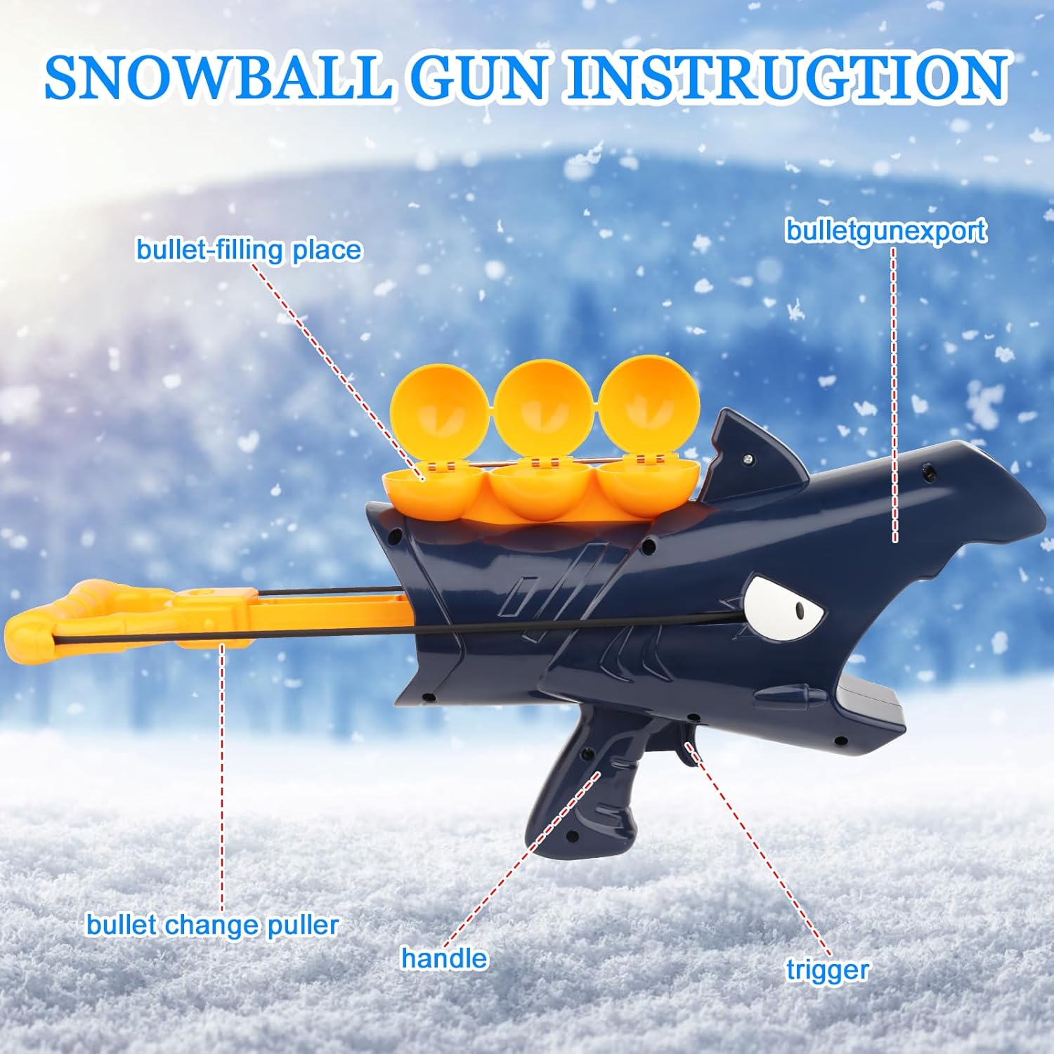 Shark Snowball Launcher