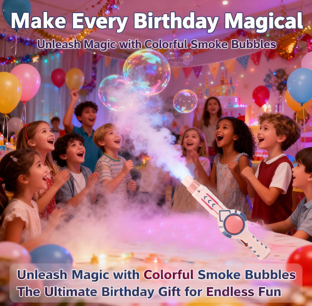 🎉 Magical Smoke Bubble Machine for Kids