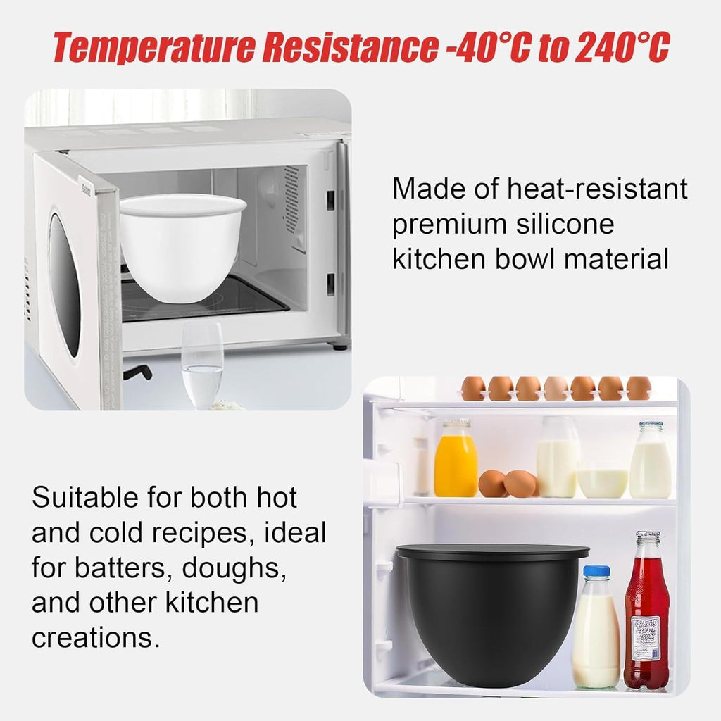 🍰 Tilt-Head Stand Mixer Silicone Bowl Liner Set (3-Pack)