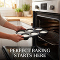 Non-Stick Baking Pans, Easy to Clean and Perfect for Making Jumbo Muffins,Cupcakes or Mini Cakes
