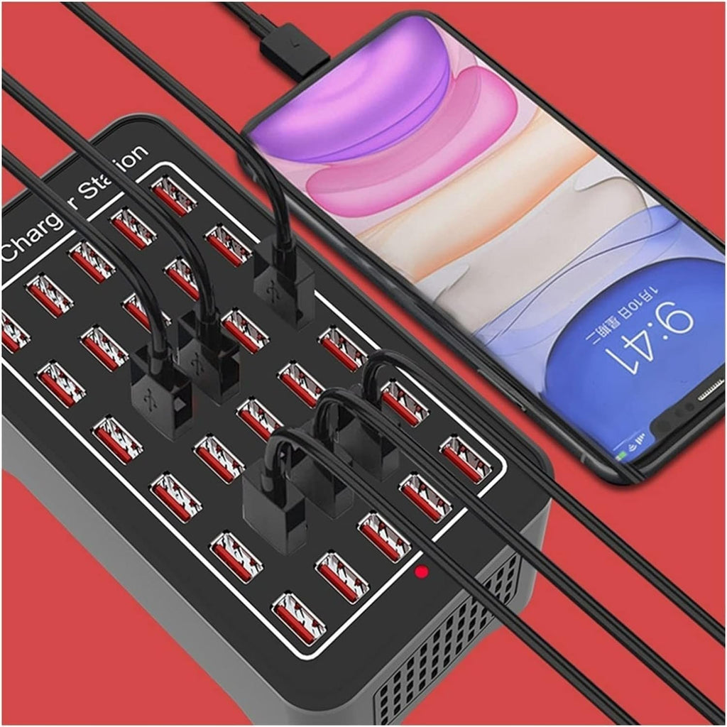 30-Port USB Charging Station