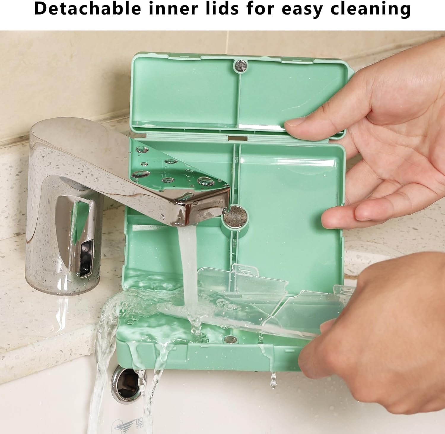 💊 Two-Piece Daily Pill Box Set – Foldable, Magnetic & Portable