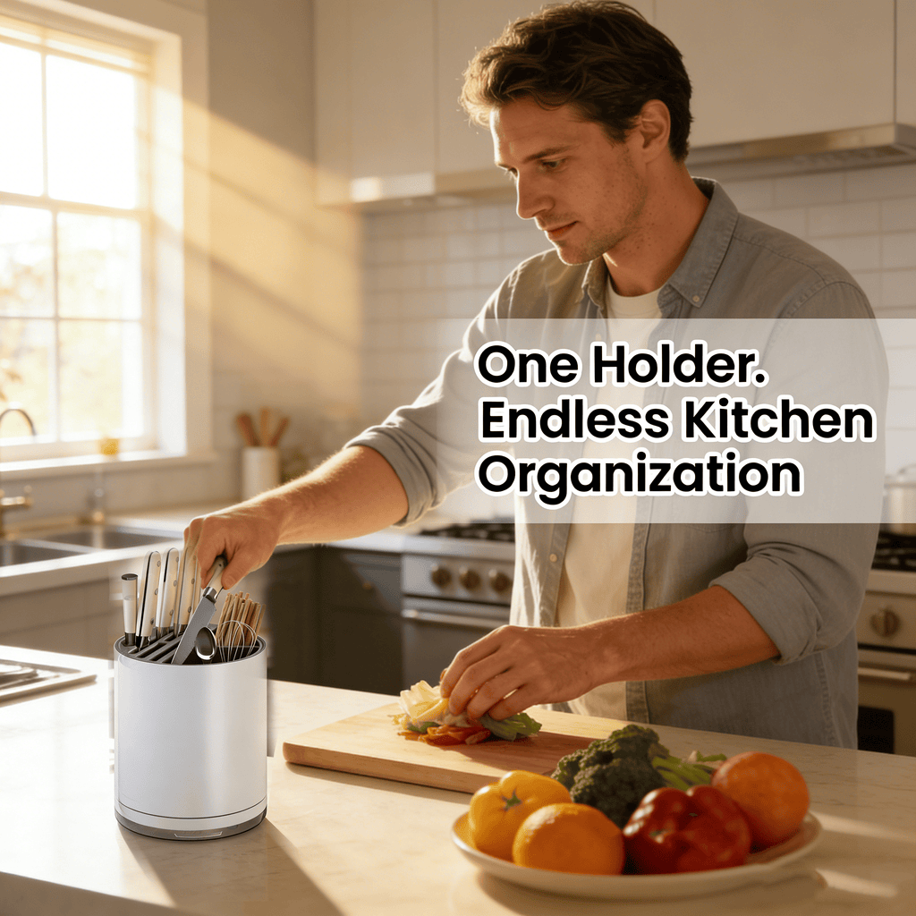 Slot Knife Organizer – Multi-Purpose Kitchen Storage Holder 🔪✨