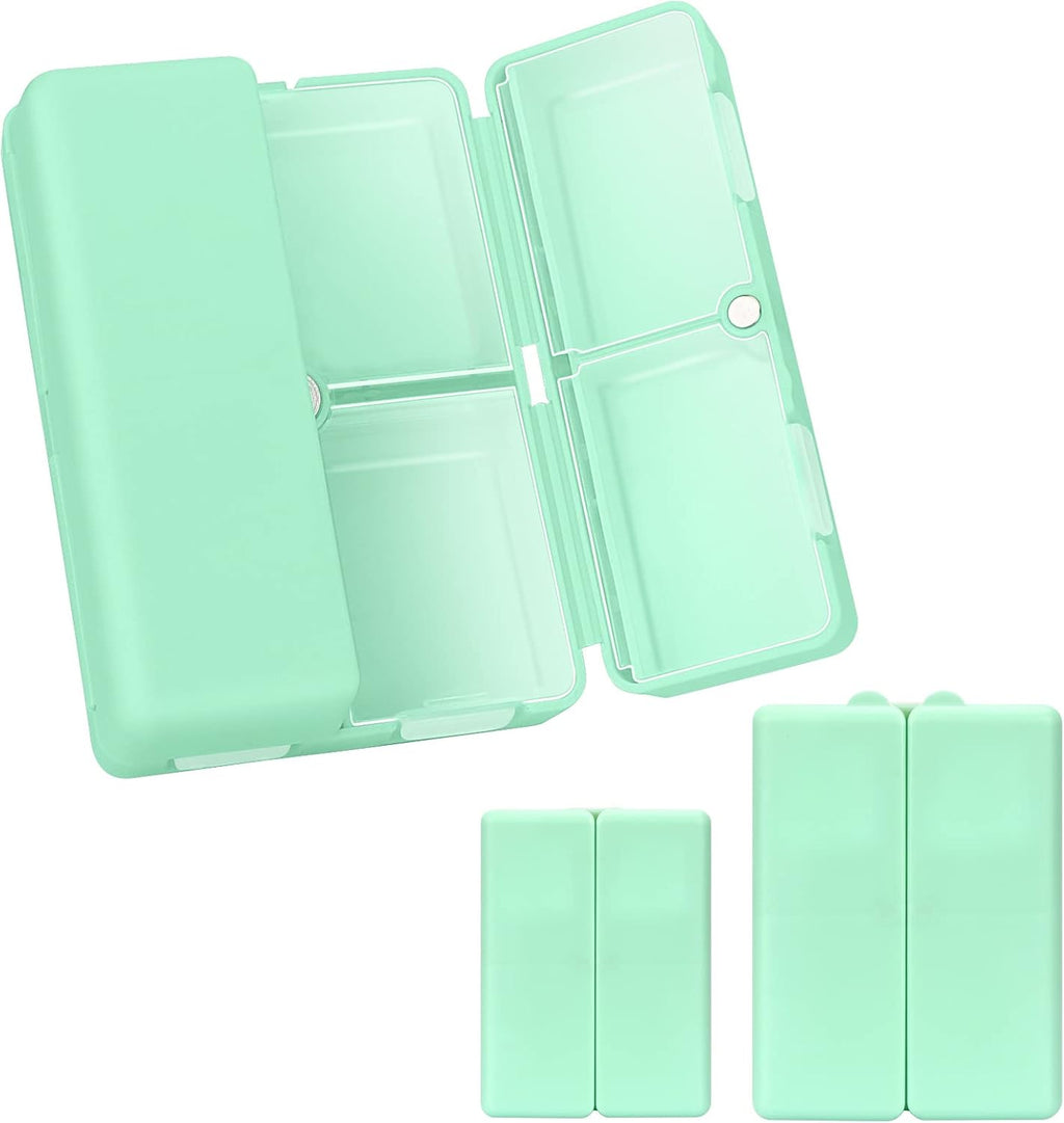 💊 Two-Piece Daily Pill Box Set – Foldable, Magnetic & Portable