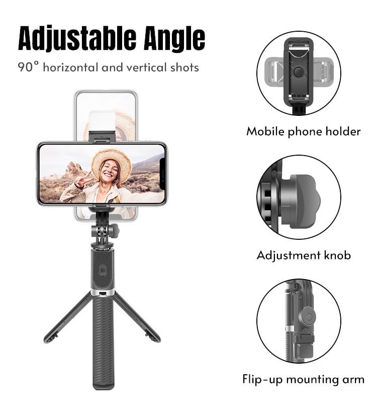 Magnetic Tripod for Mobile Phones - Capture Moments Effortlessly!