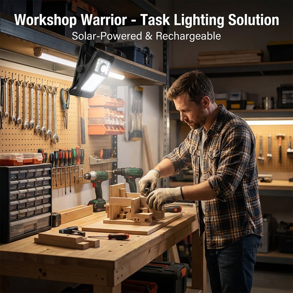 Outdoor solar garden lights and motion-activated lights 🌟