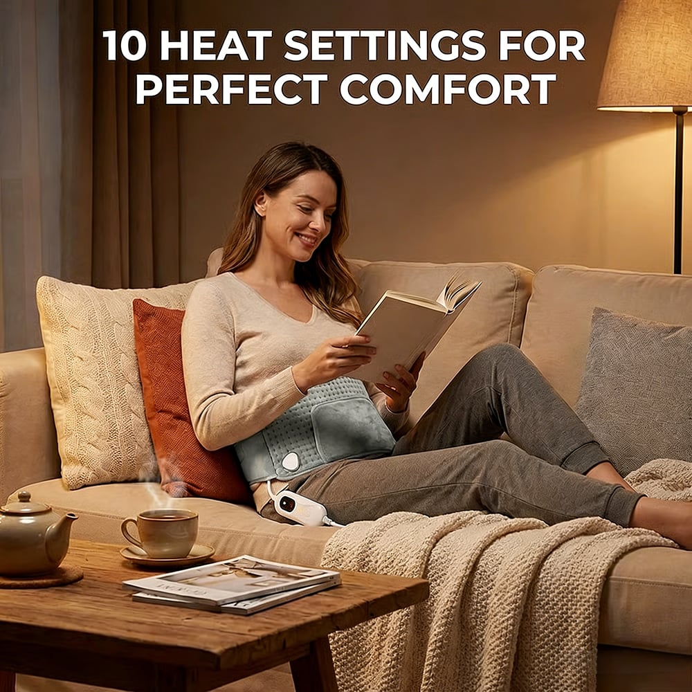 Electric Heat Belt for Back, Waist & Abdomen