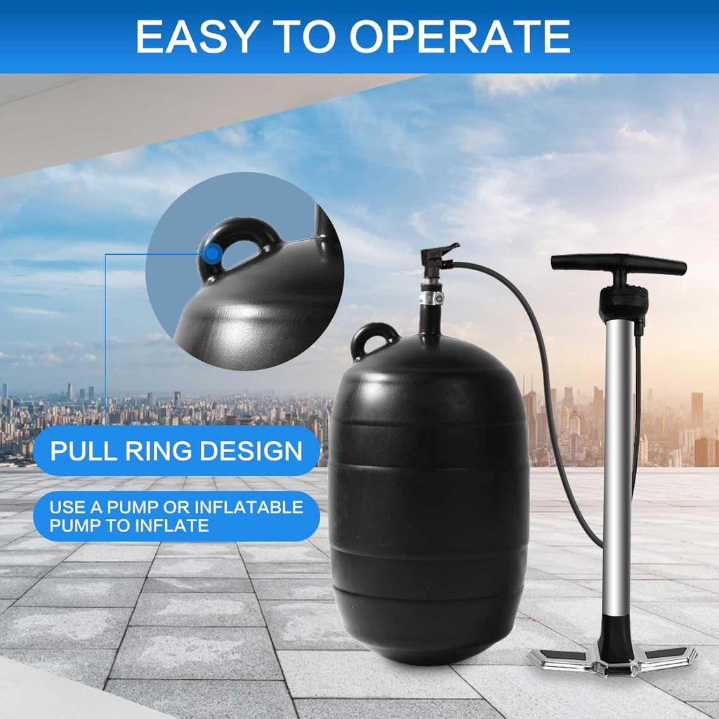 Rubber Test Ball Plug, 4"/8"-Free Gift pressure valve and inflation line