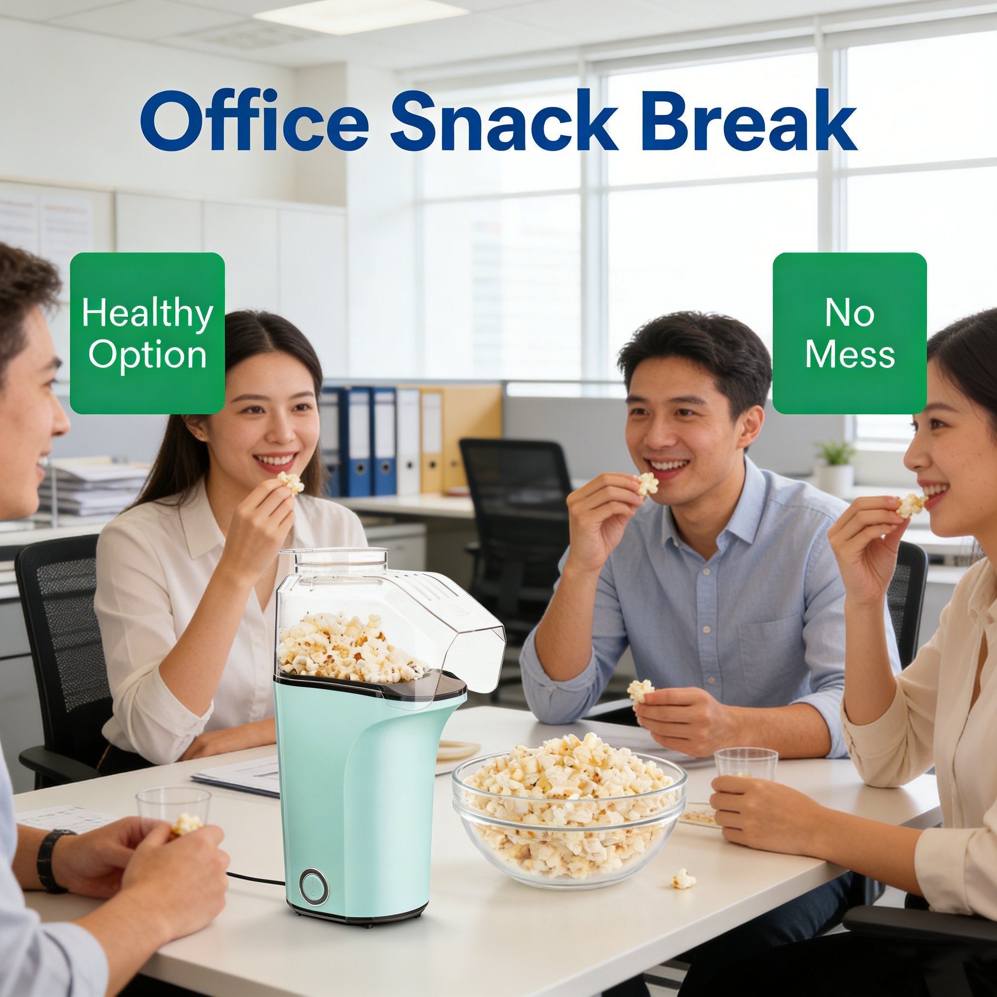 🍿Popcorn Maker - Oil-Free, Air Popcorn Popper