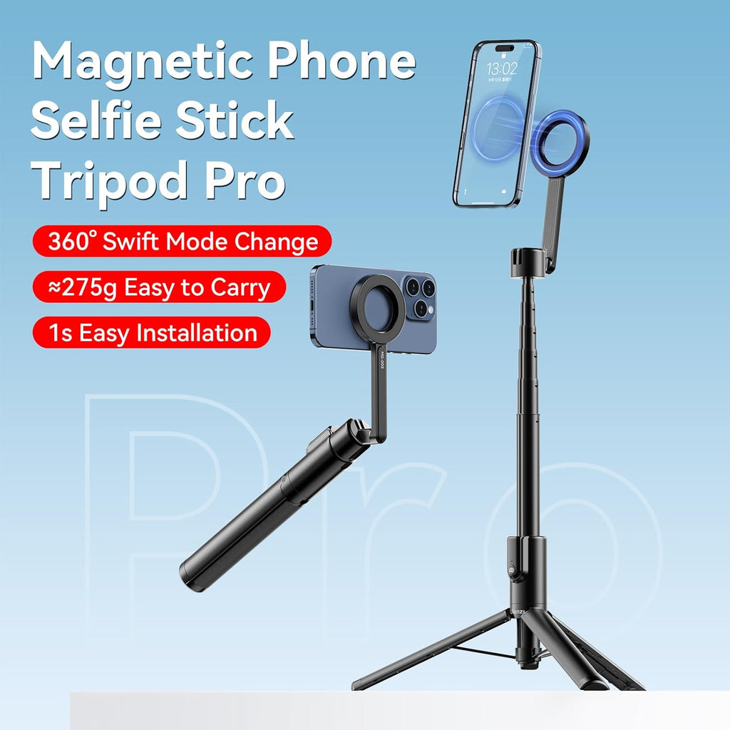 Magnetic Tripod for Mobile Phones - Capture Moments Effortlessly!