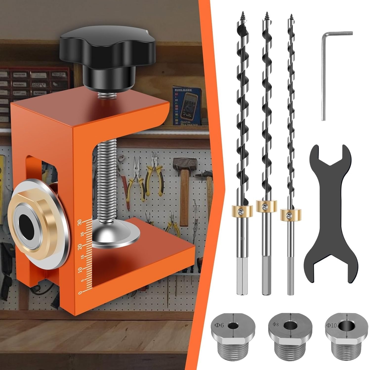 6/8/10mm Wooden Dowel Drilling Template Set