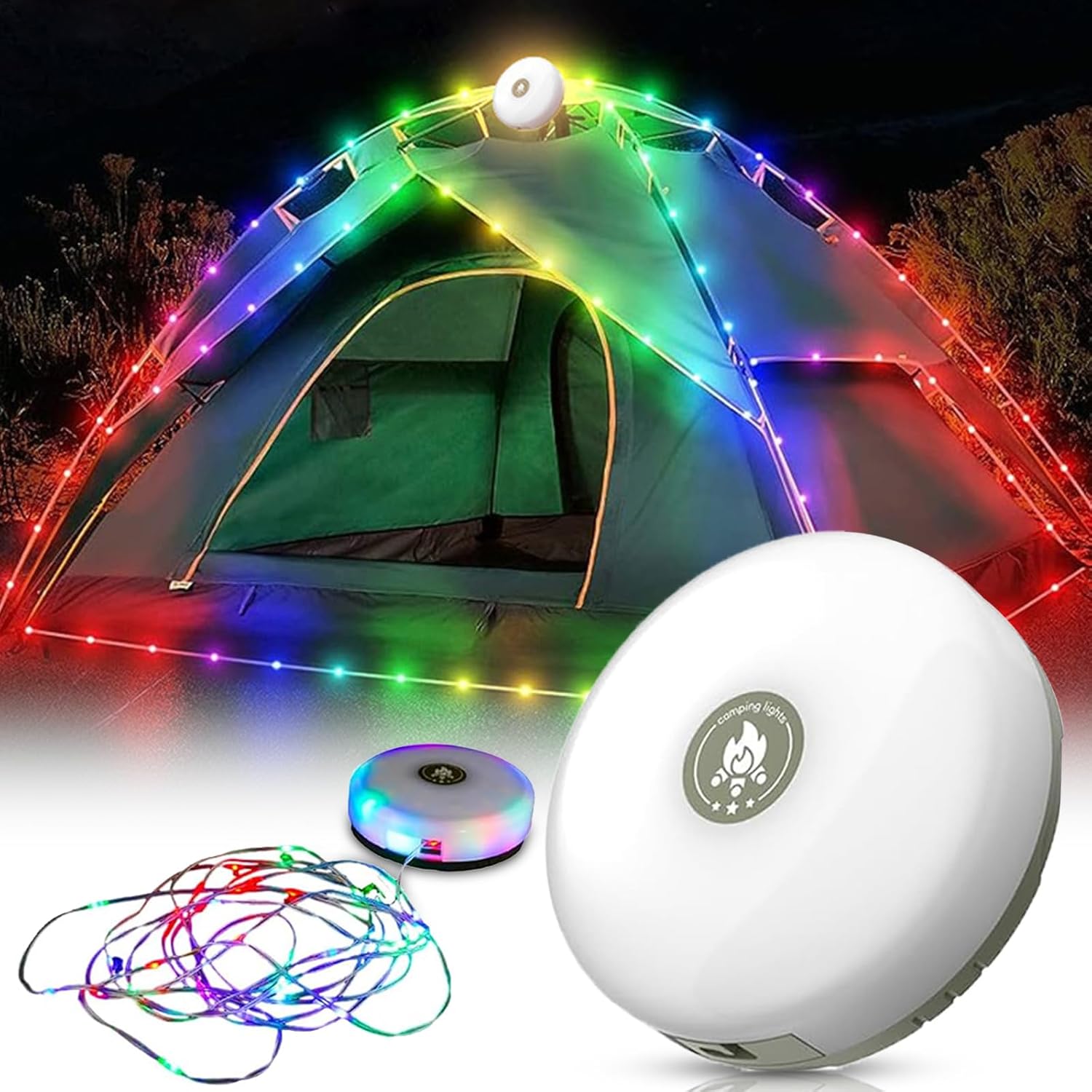 Outdoor Waterproof Portable Stowable String Light