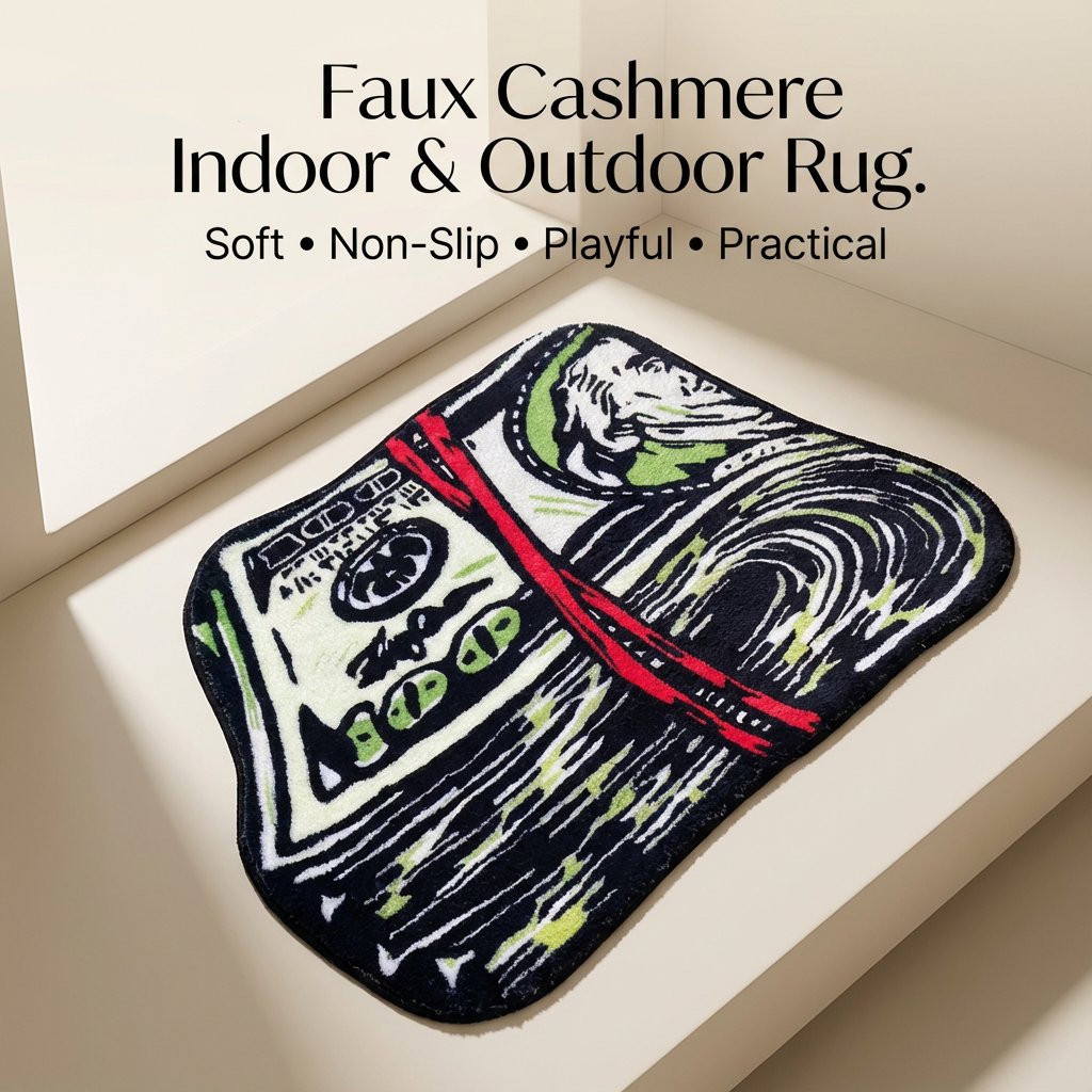 🐊 Faux Cashmere Indoor & Outdoor Rug