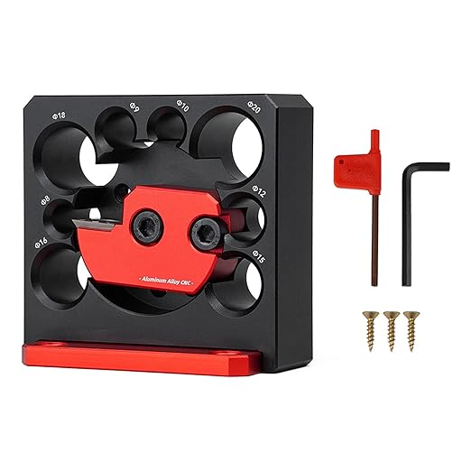 Dowel Rod Maker for Woodworking-Steel Dowel Plate with 8 Holes