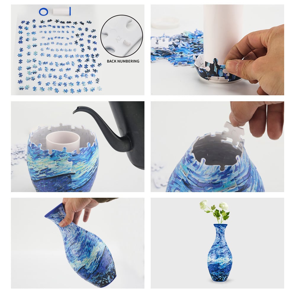 3D Puzzle Vase  – Ideal Gift for Craft Enthusiasts