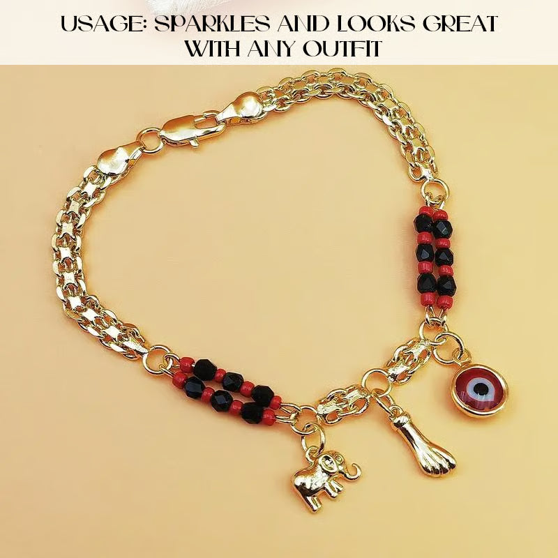 Devil's Eye Elephant Bracelet