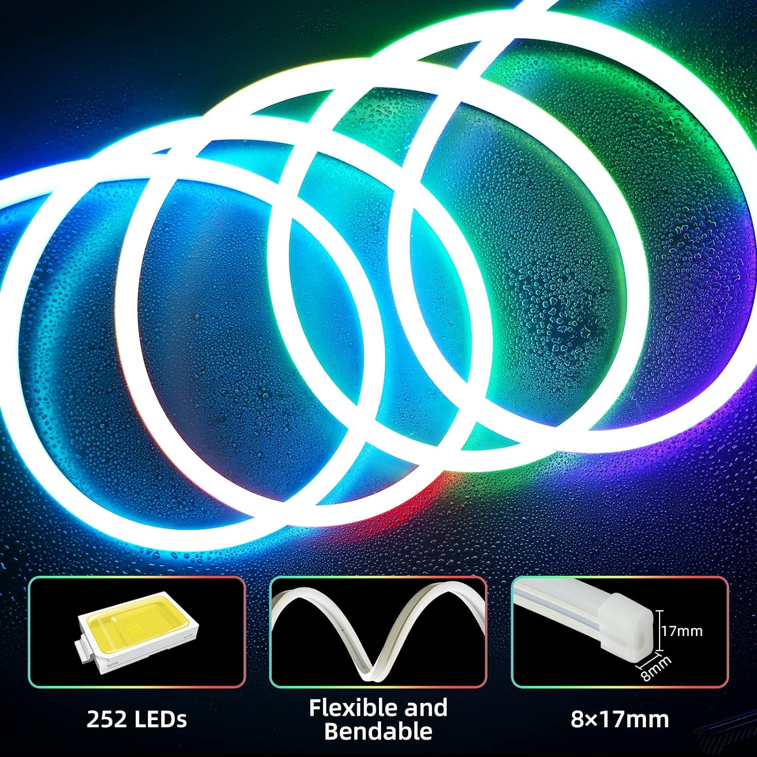 LED light strip RGB with IC neon light strip