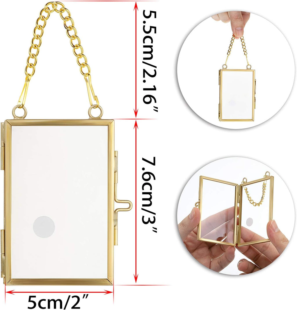 Set of 4 Glass Photo Wall Hanging Art Frames