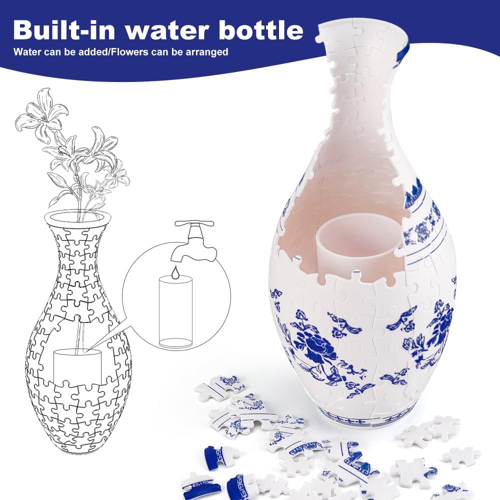 3D Puzzle Vase  – Ideal Gift for Craft Enthusiasts