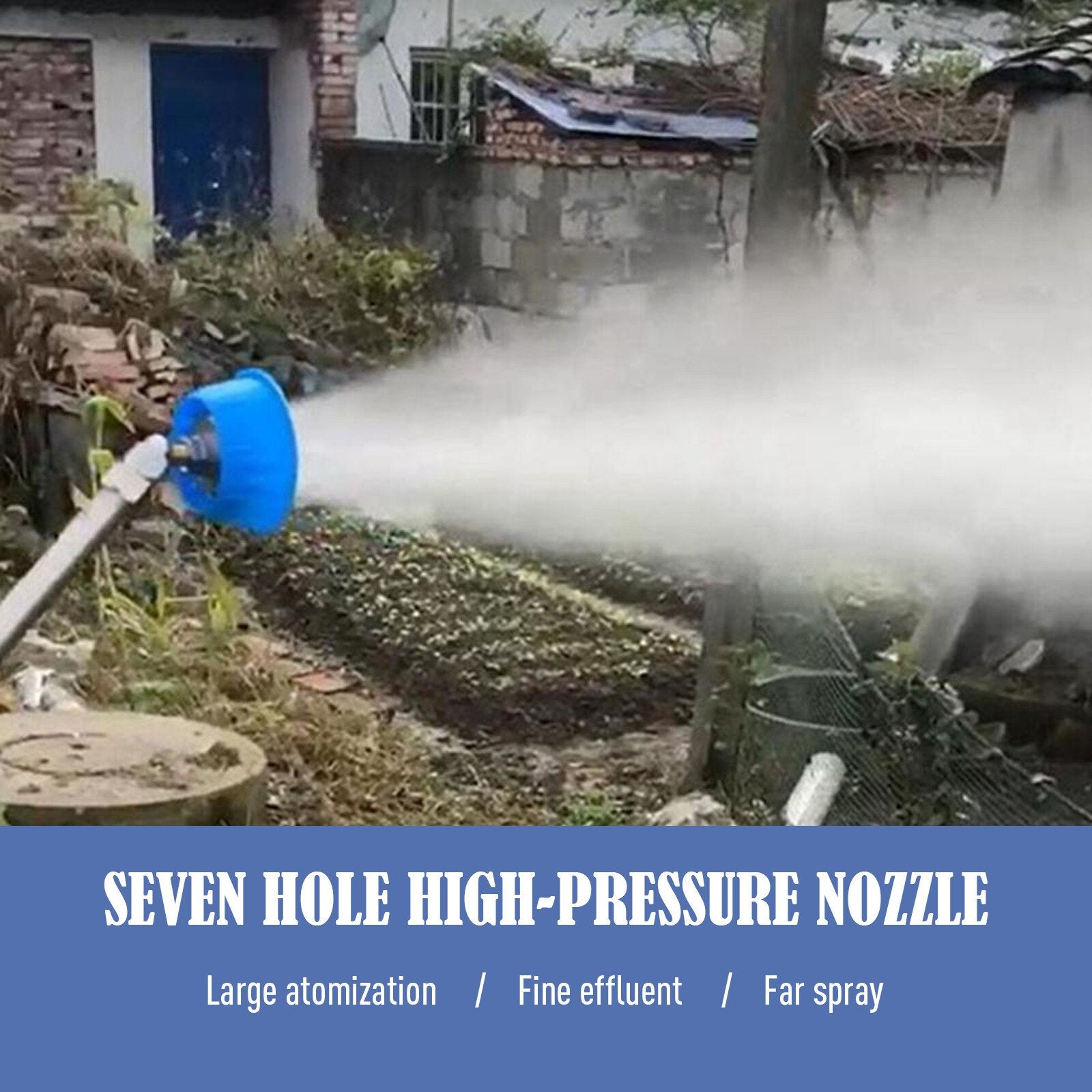 7 Hole High Pressure Windproof Sprayer & 360° Rotation