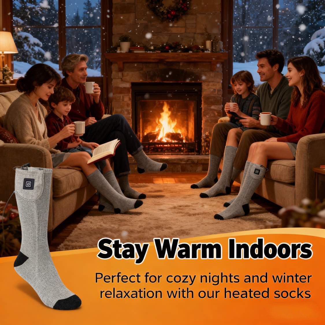 ❄️ Heated Socks Rechargeable Electric Foot Warmer