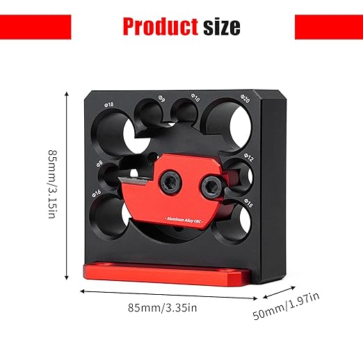 Dowel Rod Maker for Woodworking-Steel Dowel Plate with 8 Holes