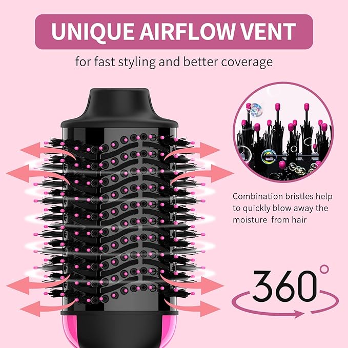 One-Step Hair Styling Revolution – Dry, Straighten, Curl & Volumize in 5 Minutes Flat!