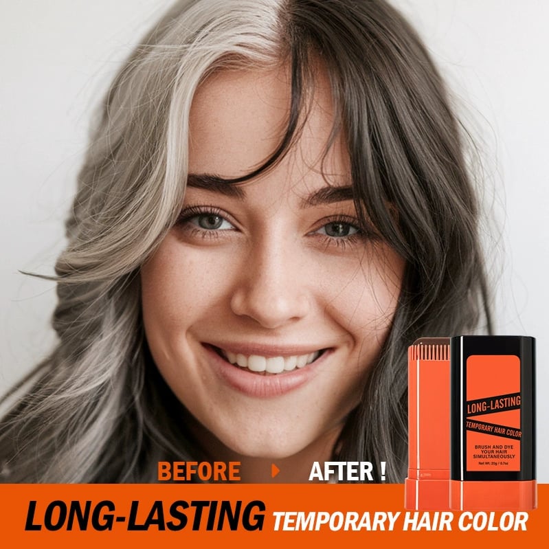 Instant Root Cover Up Stick - Waterproof Quick Touch-Up for Hair & Beard, Easy Washout Concealer