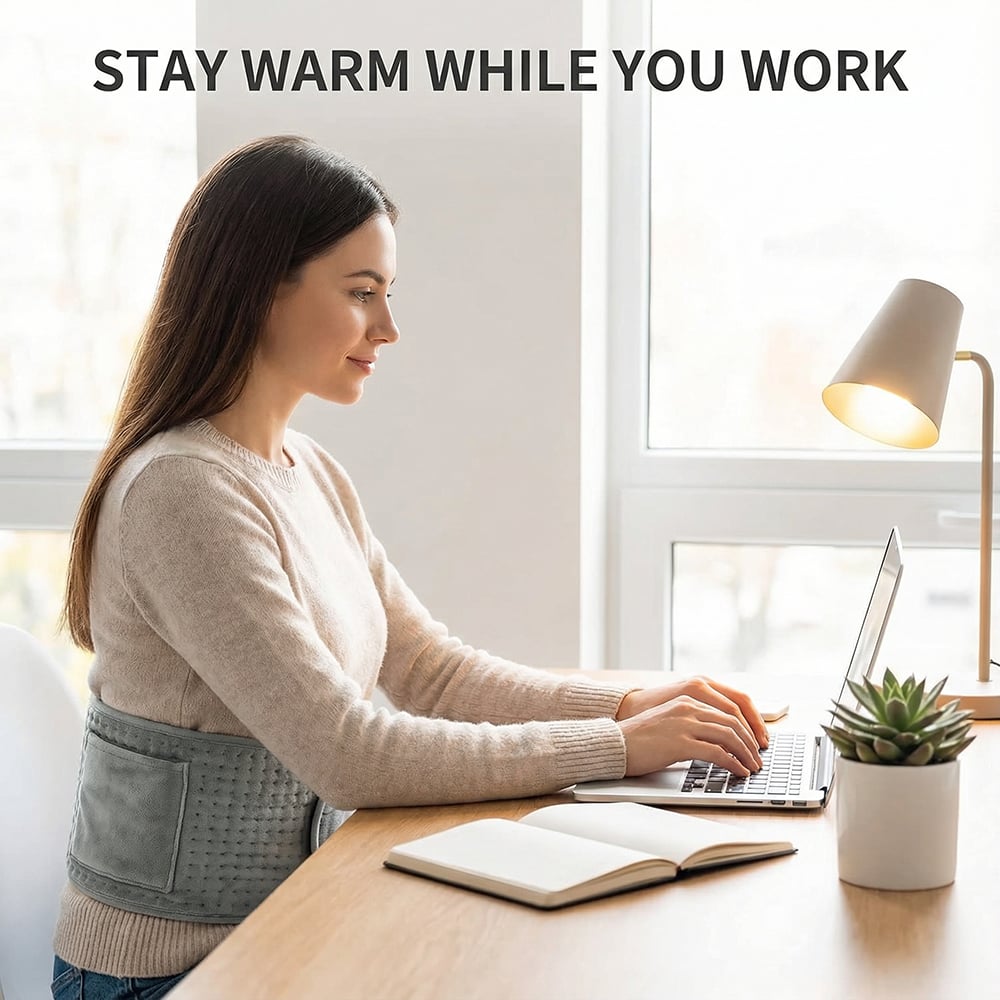 Electric Heat Belt for Back, Waist & Abdomen