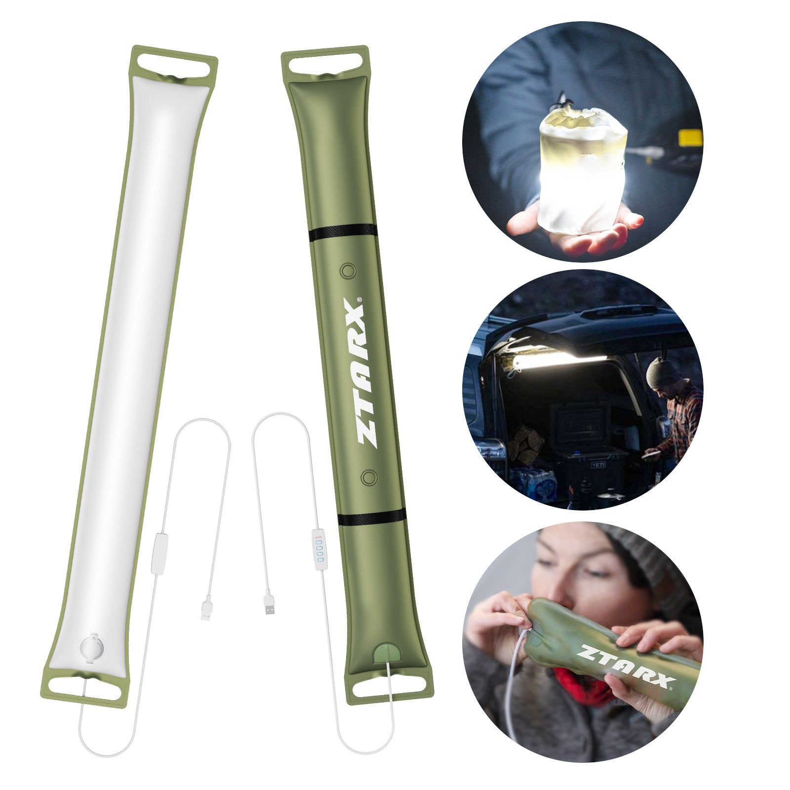 Inflatable Camping Lantern  LED Light Tube