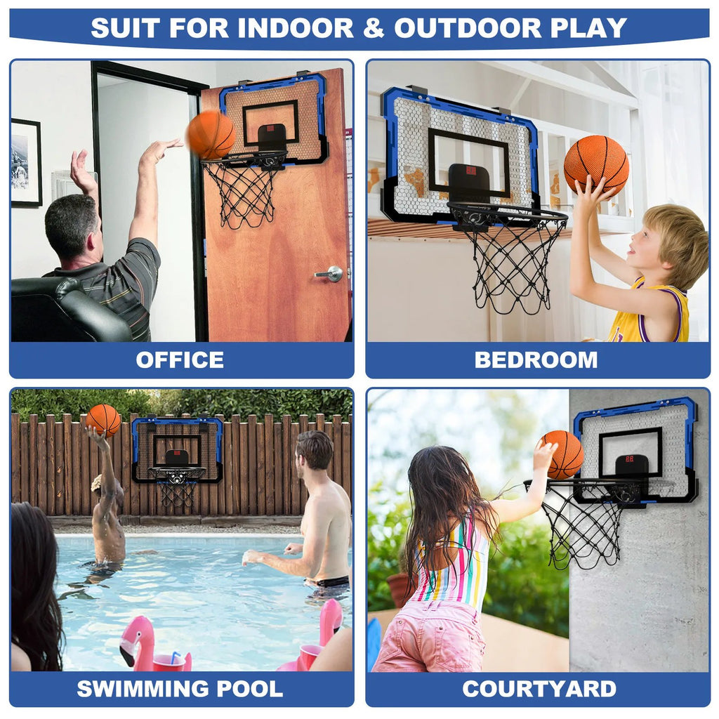Foldable Wall Mounted Basketball Hoop - Sports Toys for Boys and Girls