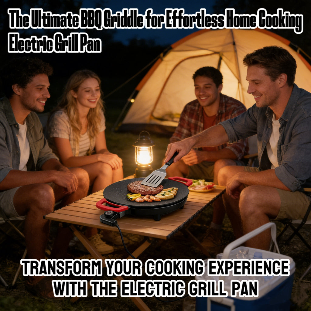 Electric Grill Pan – The Ultimate BBQ Griddle for Effortless Home Cooking 🍖🔥