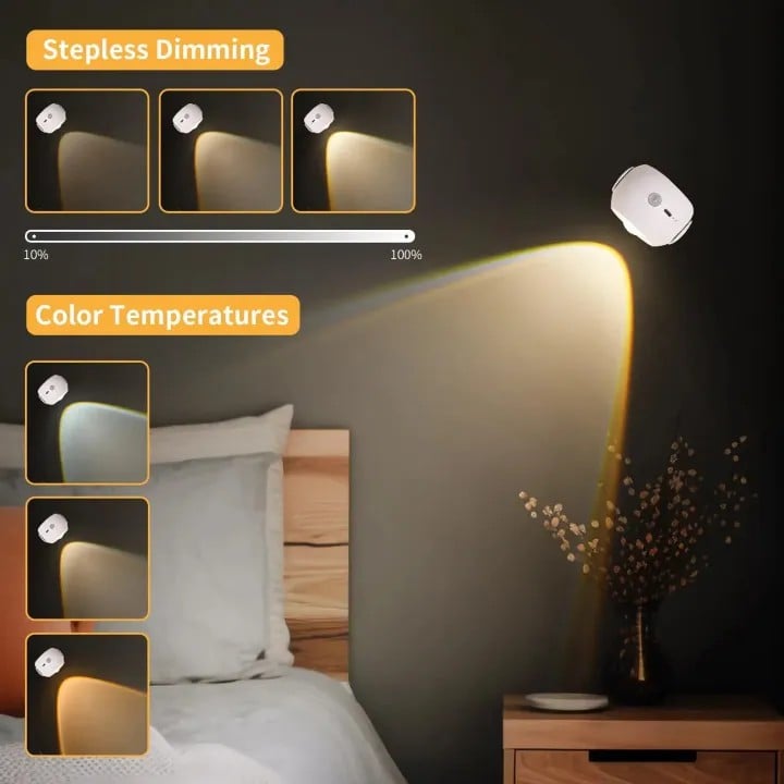 LED Rechargeable Indoor Wall Sconce - Sunset Night Light