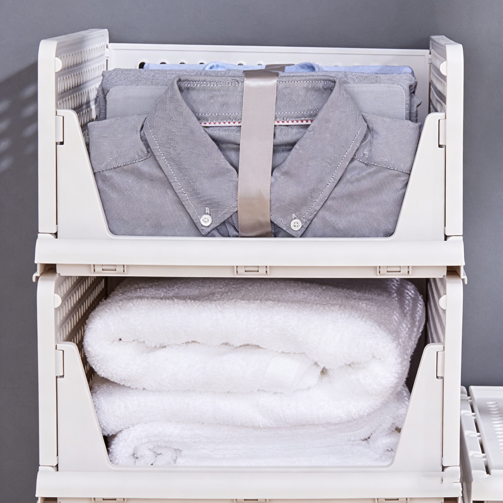 🏠 Foldable Stackable Closet Organizer Set